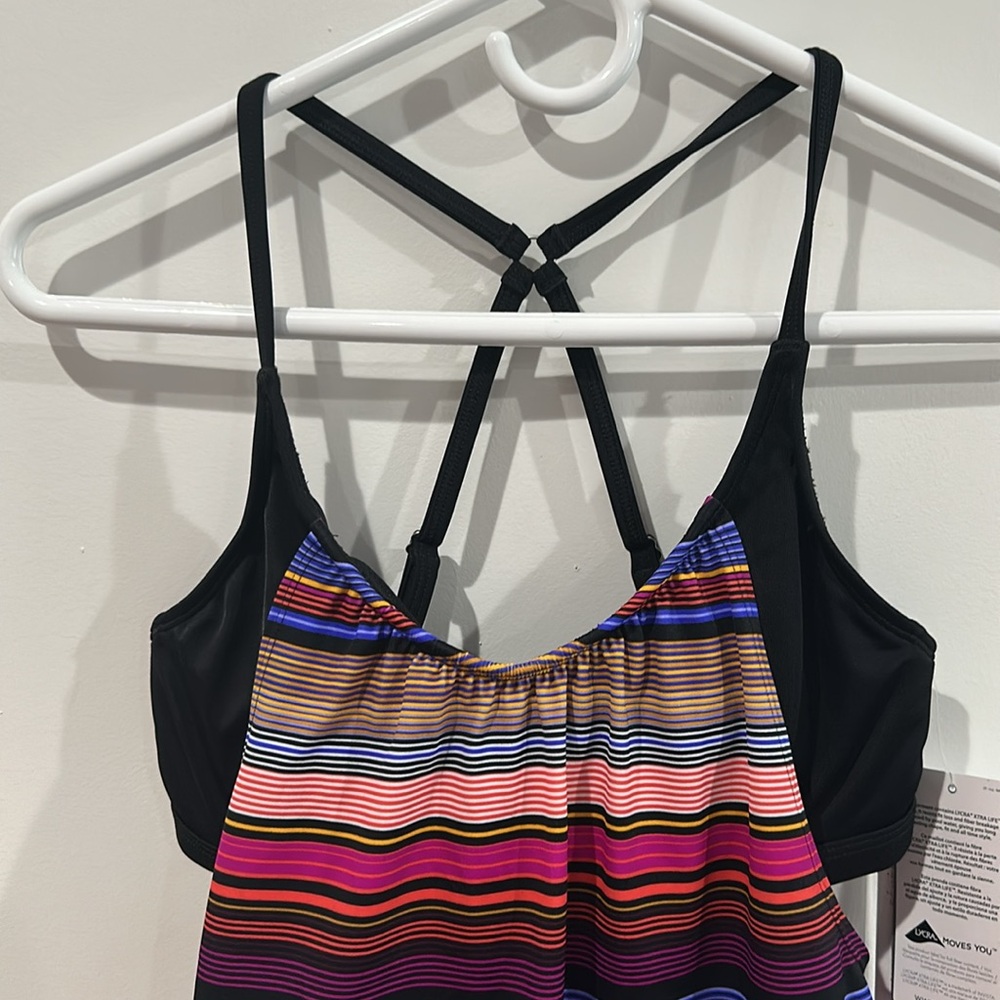 Athleta Swim Athleta Capri Stripe Blousy Tankini Top Size 32B/C - Picture 4 of 13